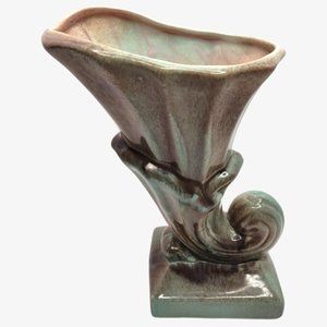 MCM Gonder Pottery H-14 Upright Cornucopia Vase